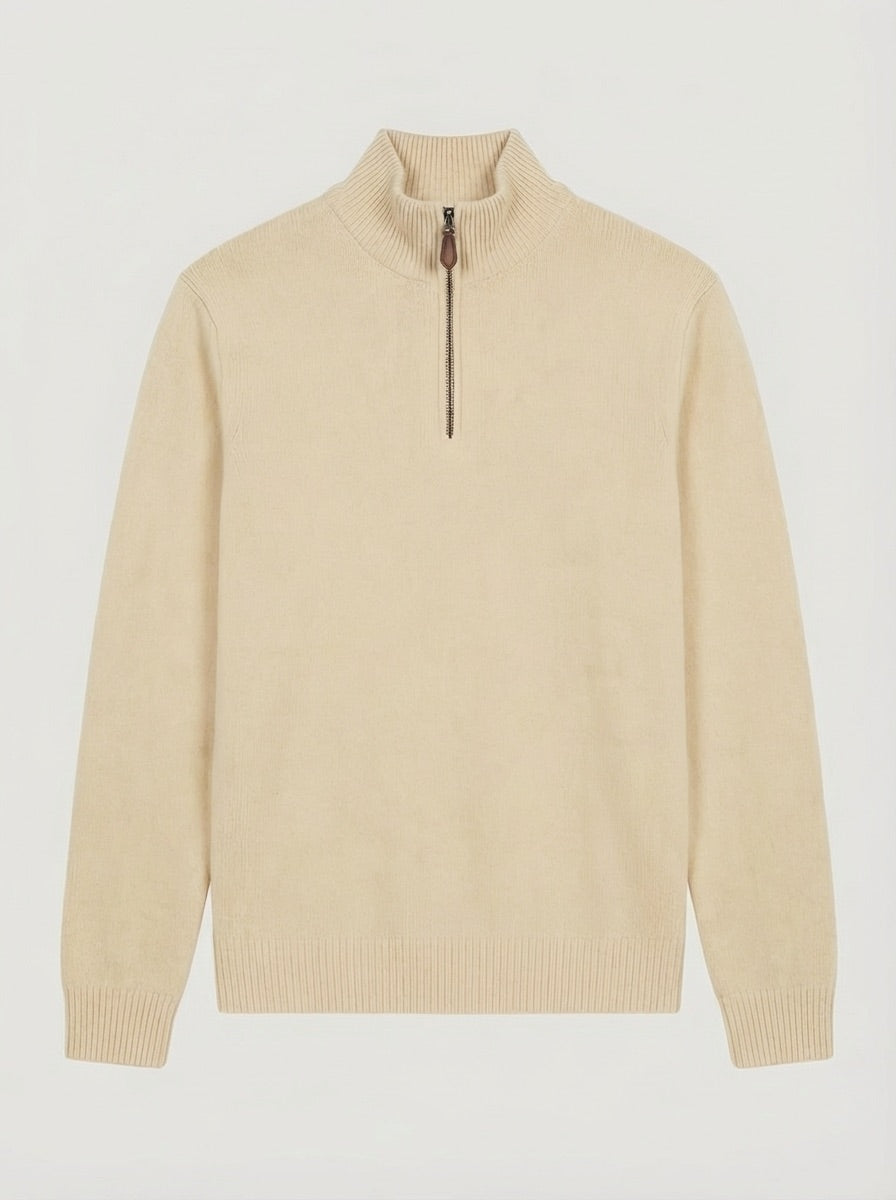 The Maren Cashmere Quarter Zip