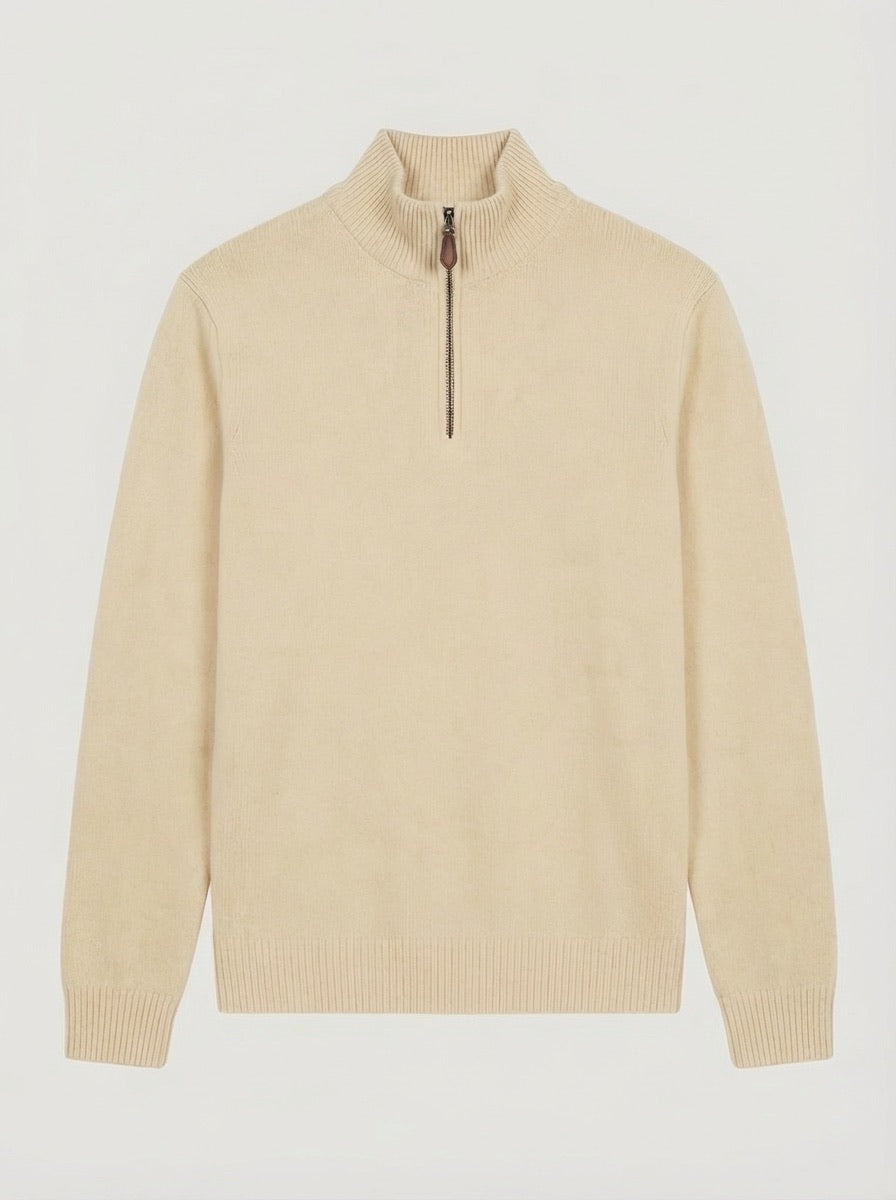 The Maren Cashmere Quarter Zip