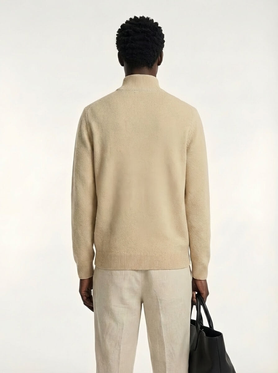 The Maren Cashmere Quarter Zip