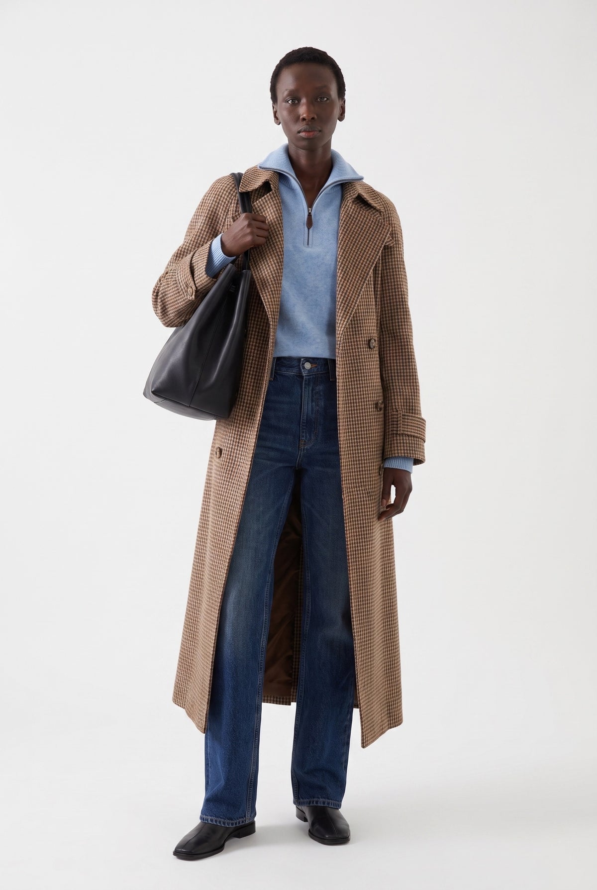 The Maren Cashmere Quarter Zip