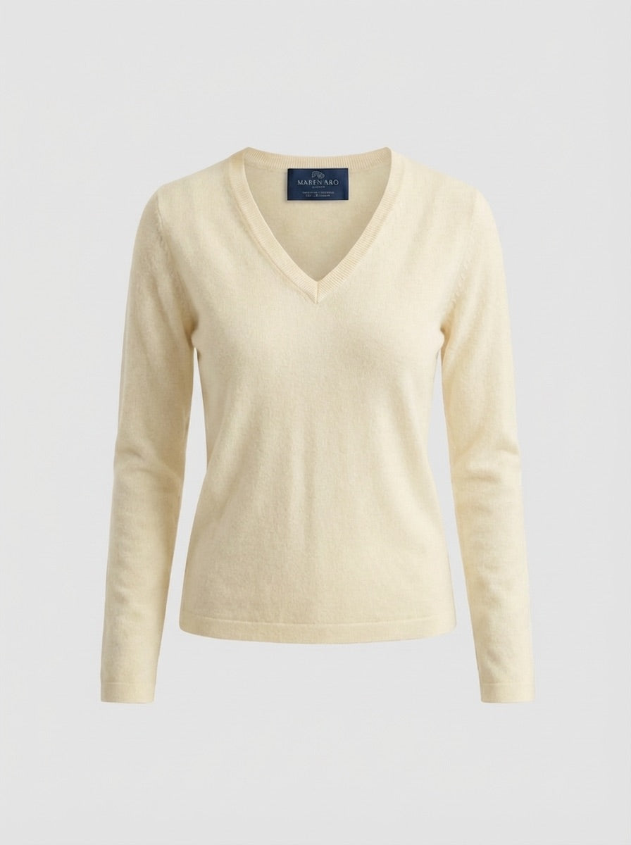 The Sienna Cashmere V-Neck Knit
