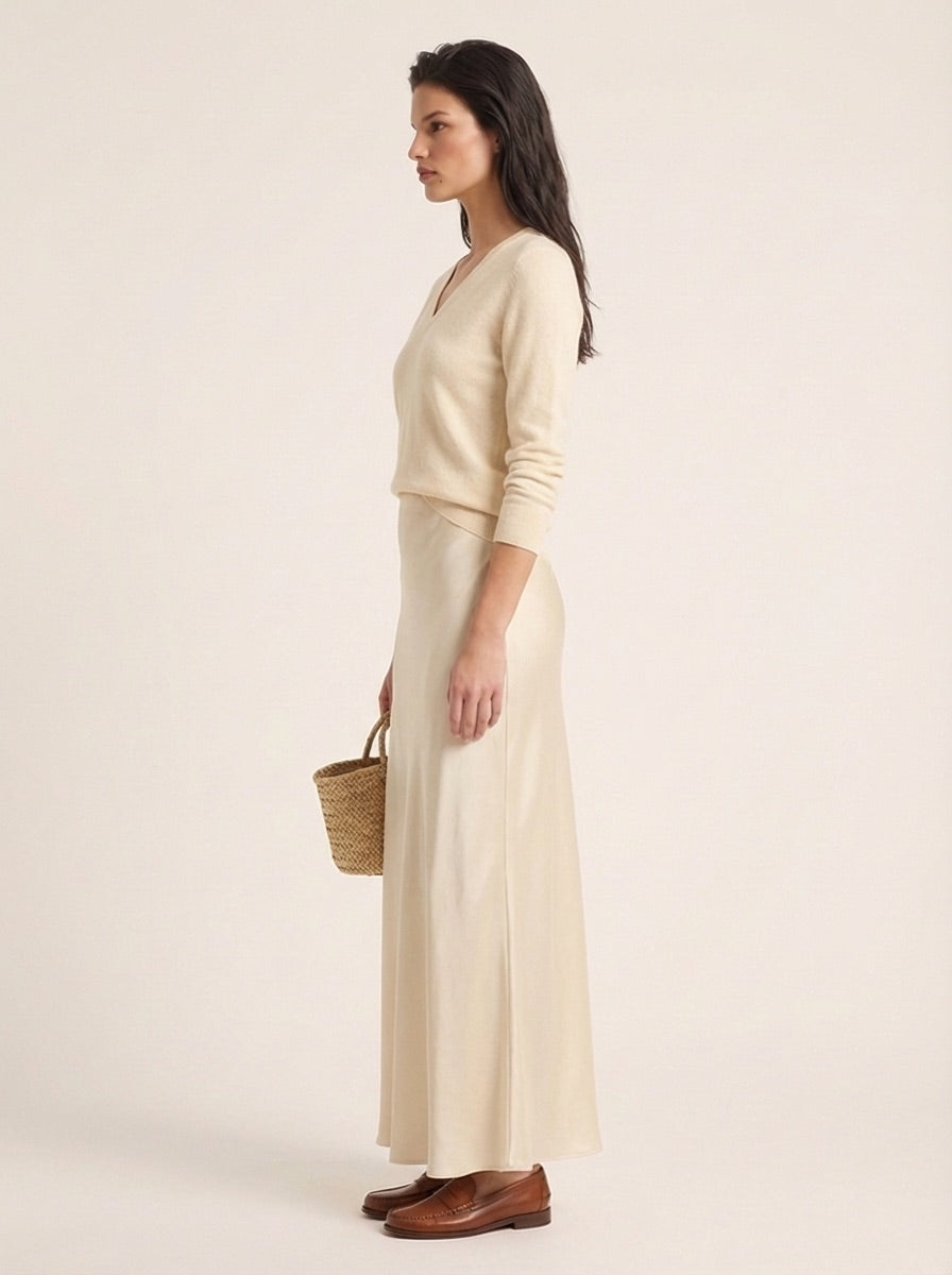 The Sienna Cashmere V-Neck Knit