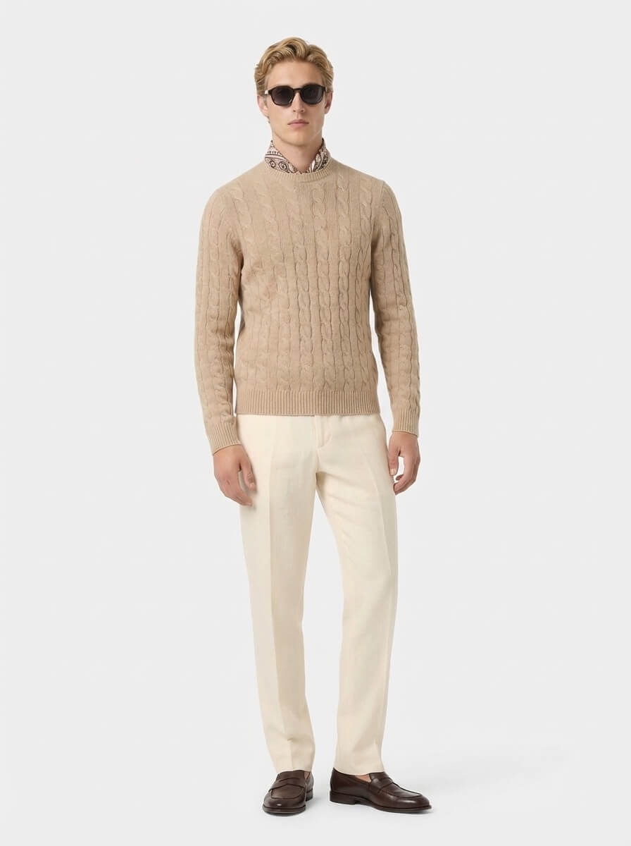 The Arlo Cashmere Cable Knit