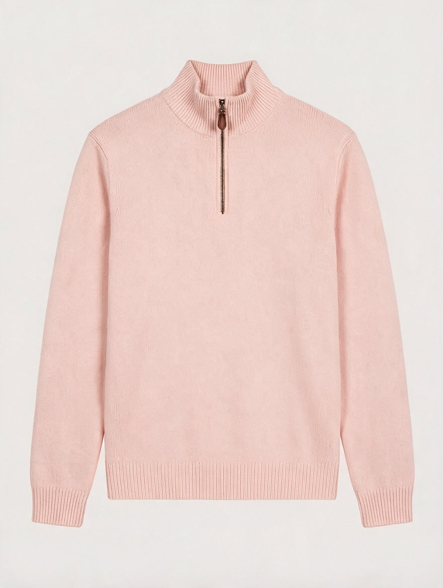 The Maren Cashmere Quarter Zip