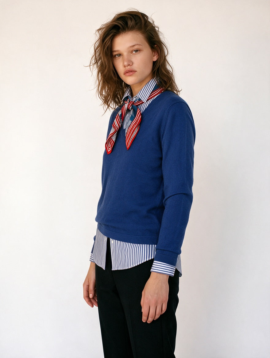 The Sienna Cashmere V-Neck Jumper