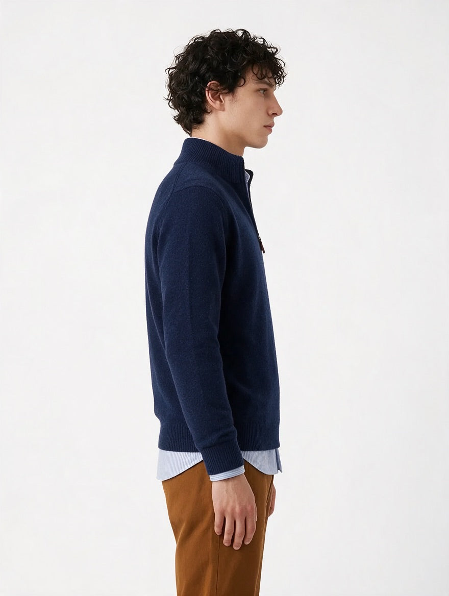 The Maren Cashmere Quarter Zip