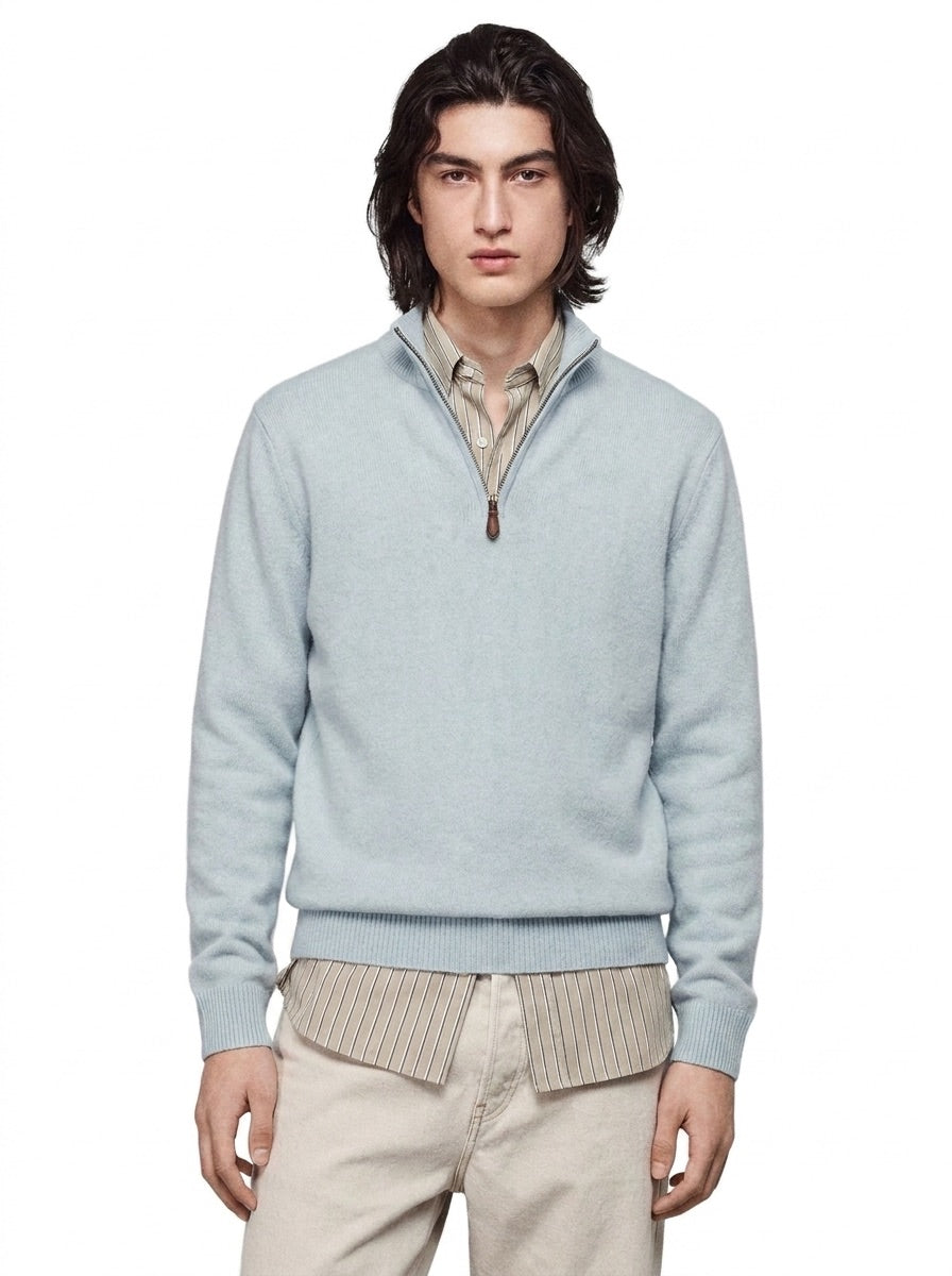 The Maren Cashmere Quarter Zip