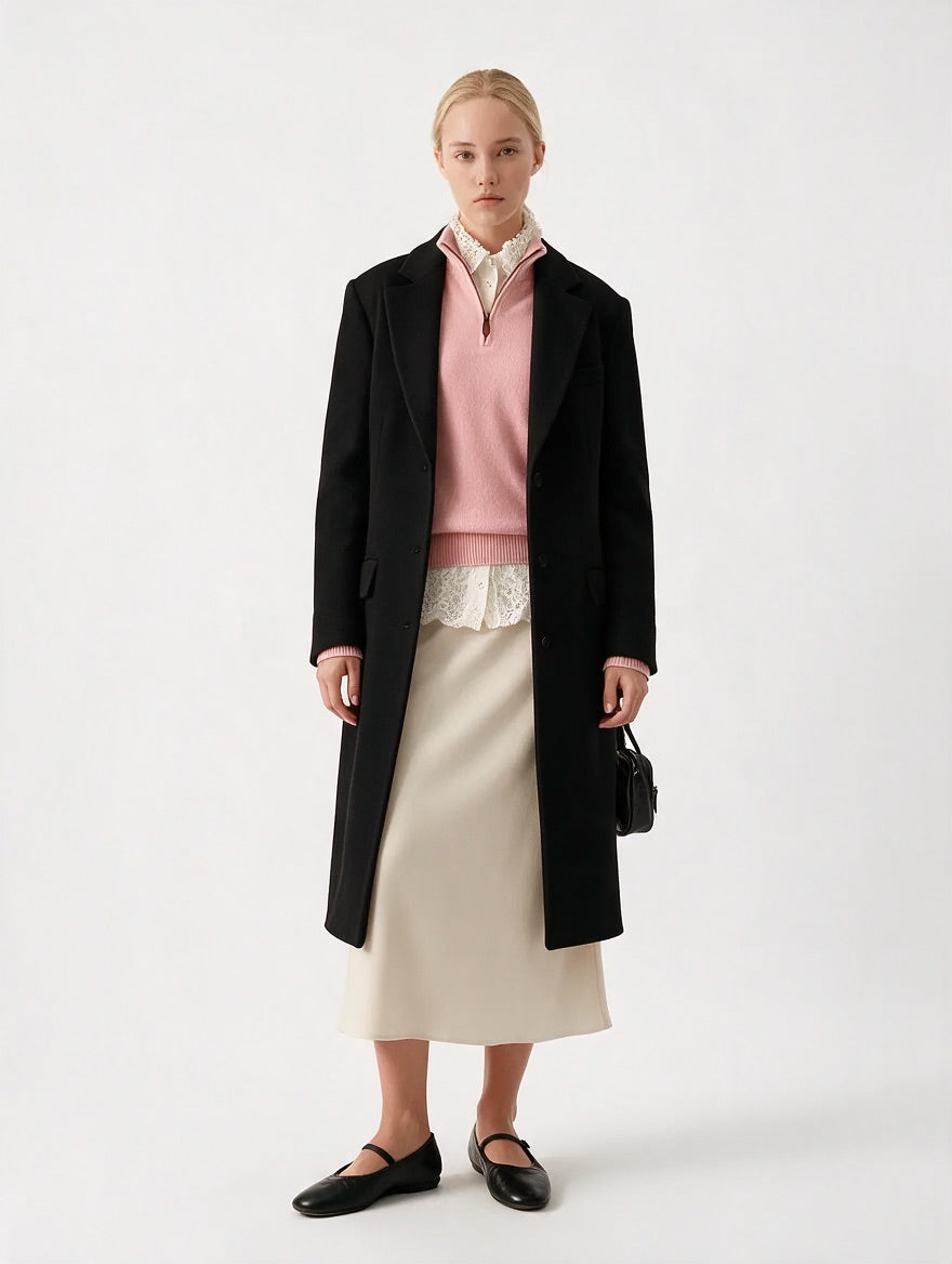 The Maren Cashmere Quarter Zip