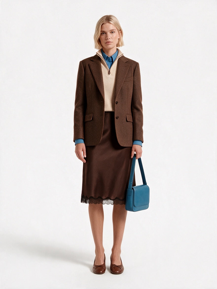 The Maren Cashmere Quarter Zip