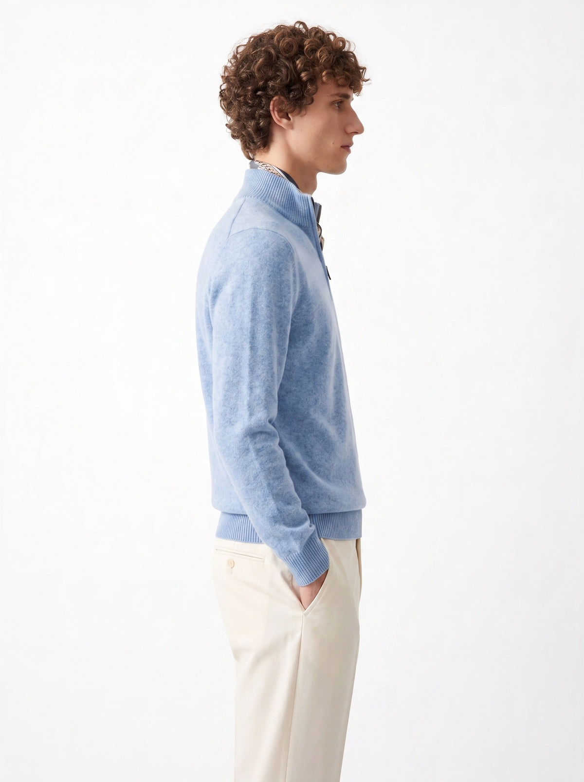 The Maren Cashmere Quarter Zip