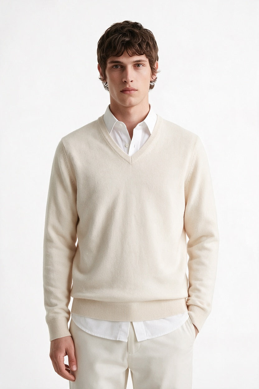 The Sienna Cashmere V-Neck Knit