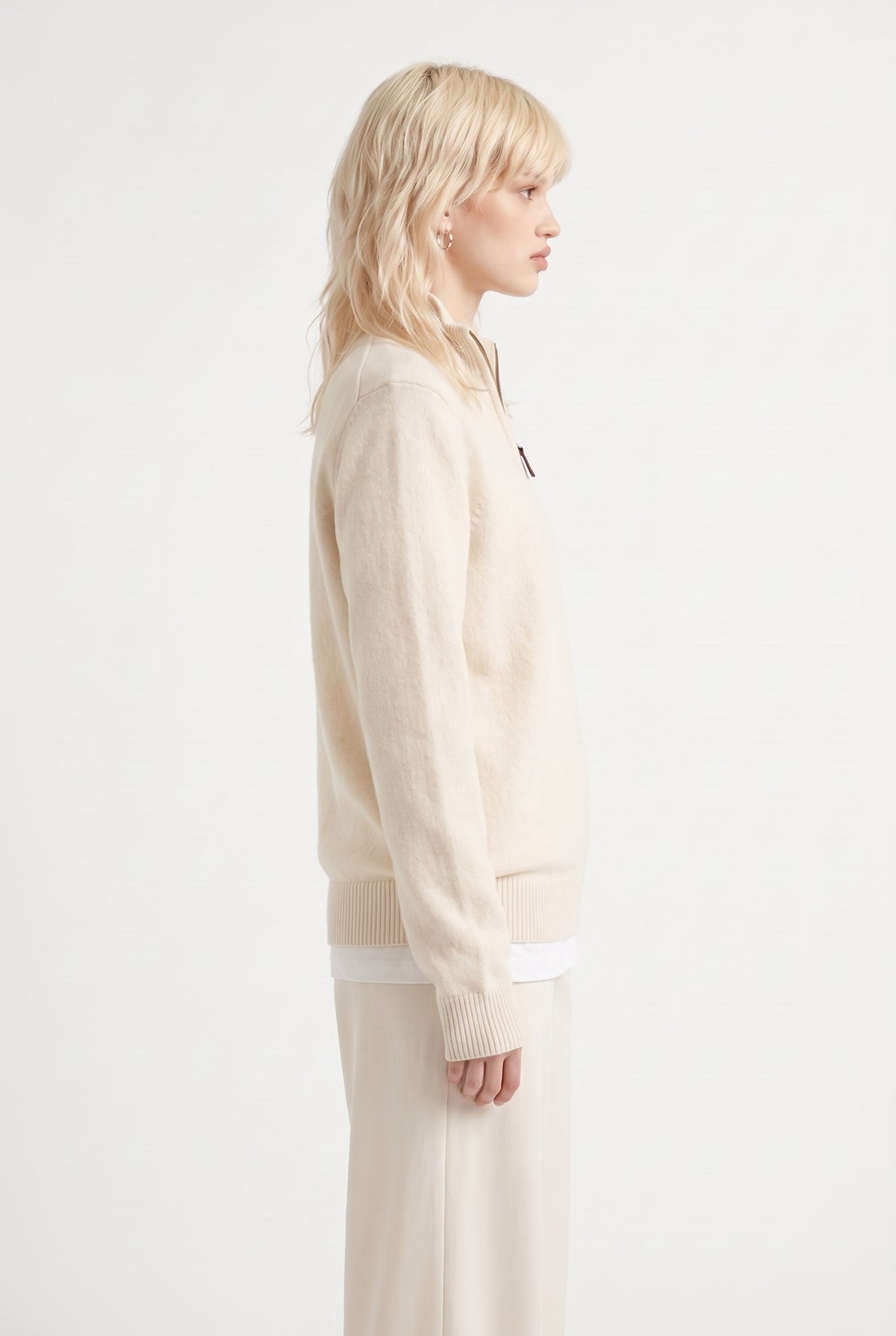 The Maren Cashmere Quarter Zip