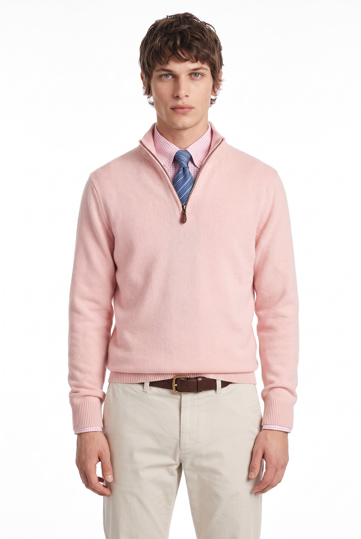 The Maren Cashmere Quarter Zip